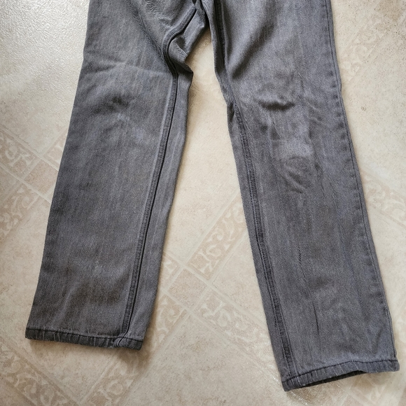 Cat and Jack gray elastic waist relaxed straight leg jeans Size 14 - Picture 3 of 8